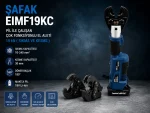 Şafak EIMF19KC 19 kN Şarjlı Pabuç Sıkma ve Kablo Kesme Aleti Tanıtım Görseli